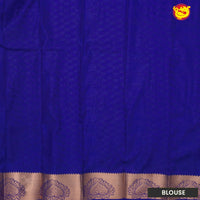 Orange with Lavender Traditional Soft Silk Saree - Thenianantham