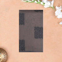 Dusty Pink With Black Zari  Silk Cotton Saree