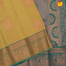 Mustard Yellow Mango Motifs Soft Silk saree - Thenianantham