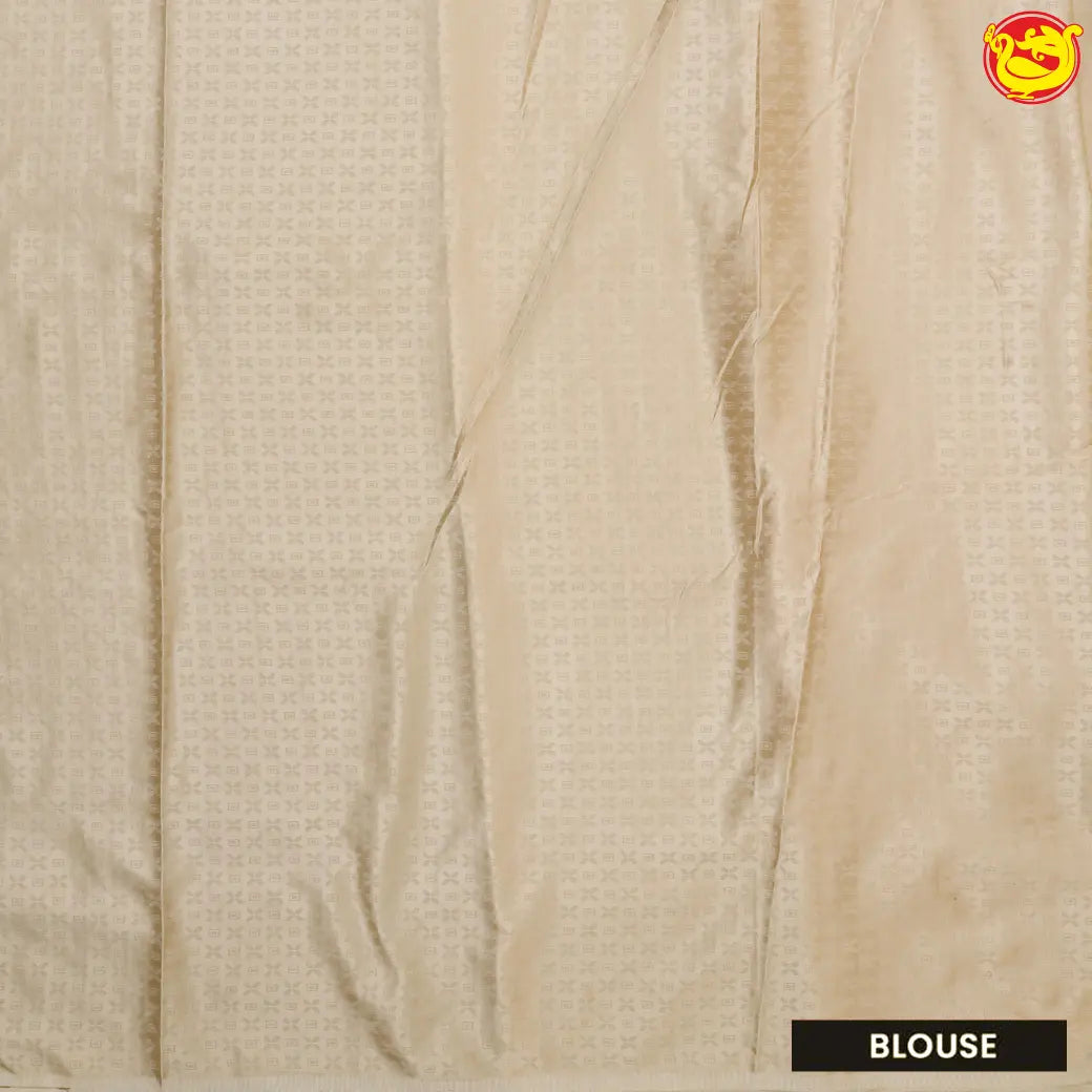 Sandal with Gold Banarasi Saree with Woven Designs
