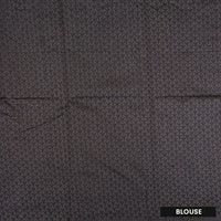 Dusty Pink With Black Zari  Silk Cotton Saree