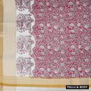 Onam Kerala Elegant semi tissue printed Traditional Fancy Border  Tissue Saree (Matching Plain Blouse Included)