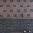 Dusty Pink With Black Zari  Silk Cotton Saree