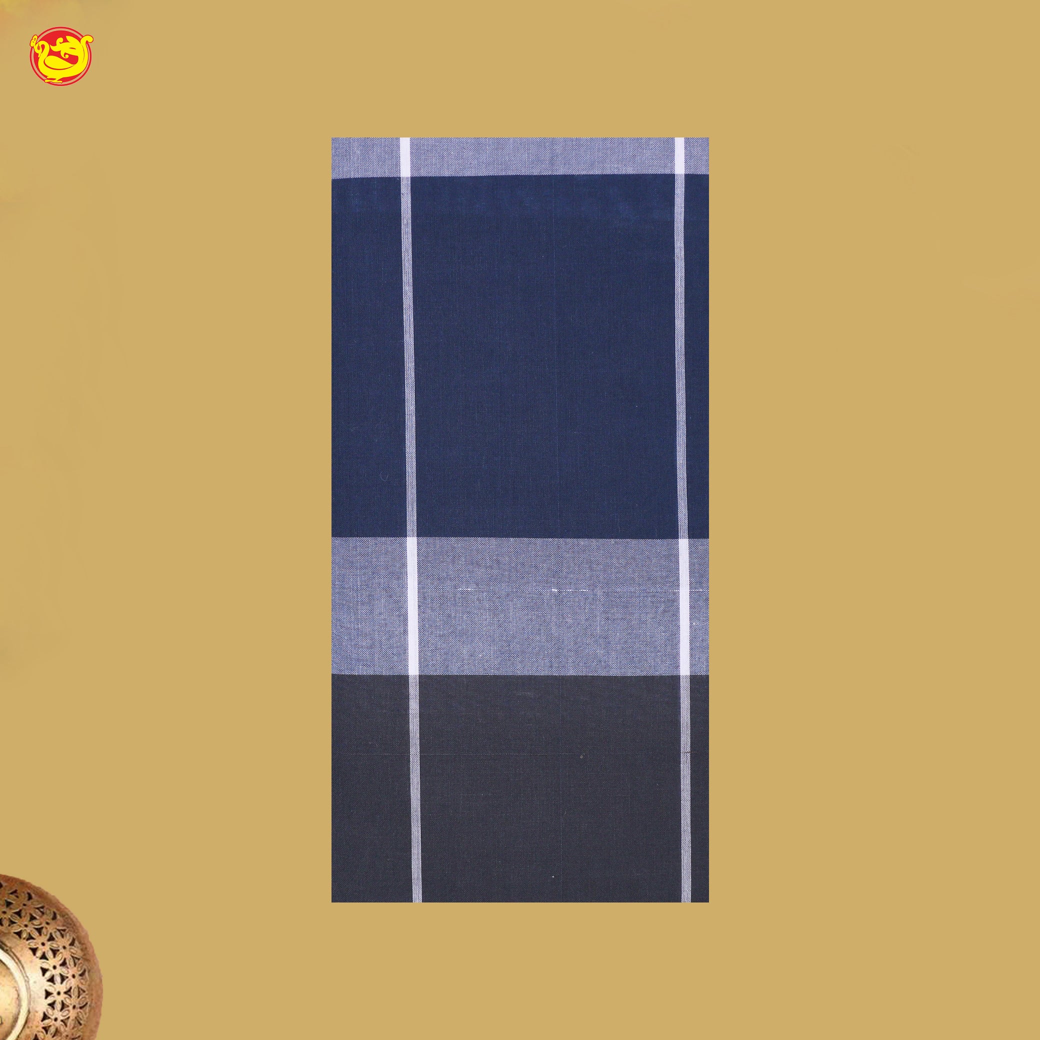 Men’s Checked Cotton Stitched Lungi