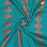 Persian Green with Maroon Soft Silk Saree - Thenianantham