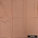 Burnt Orange With Sandal Zari  Silk Cotton Saree