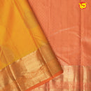 Yellow with Orange Soft Silk Saree