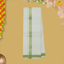 Light Green Colour Readymade Shirt And Matching Border Dhoti Set for Men