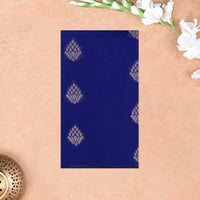 Royal Blue With Sandal Zari  Silk Cotton Saree
