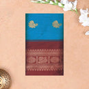 Blue With Black  Premium Quality Kalyani Cotton Saree