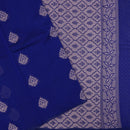 Royal Blue With Sandal Zari  Silk Cotton Saree