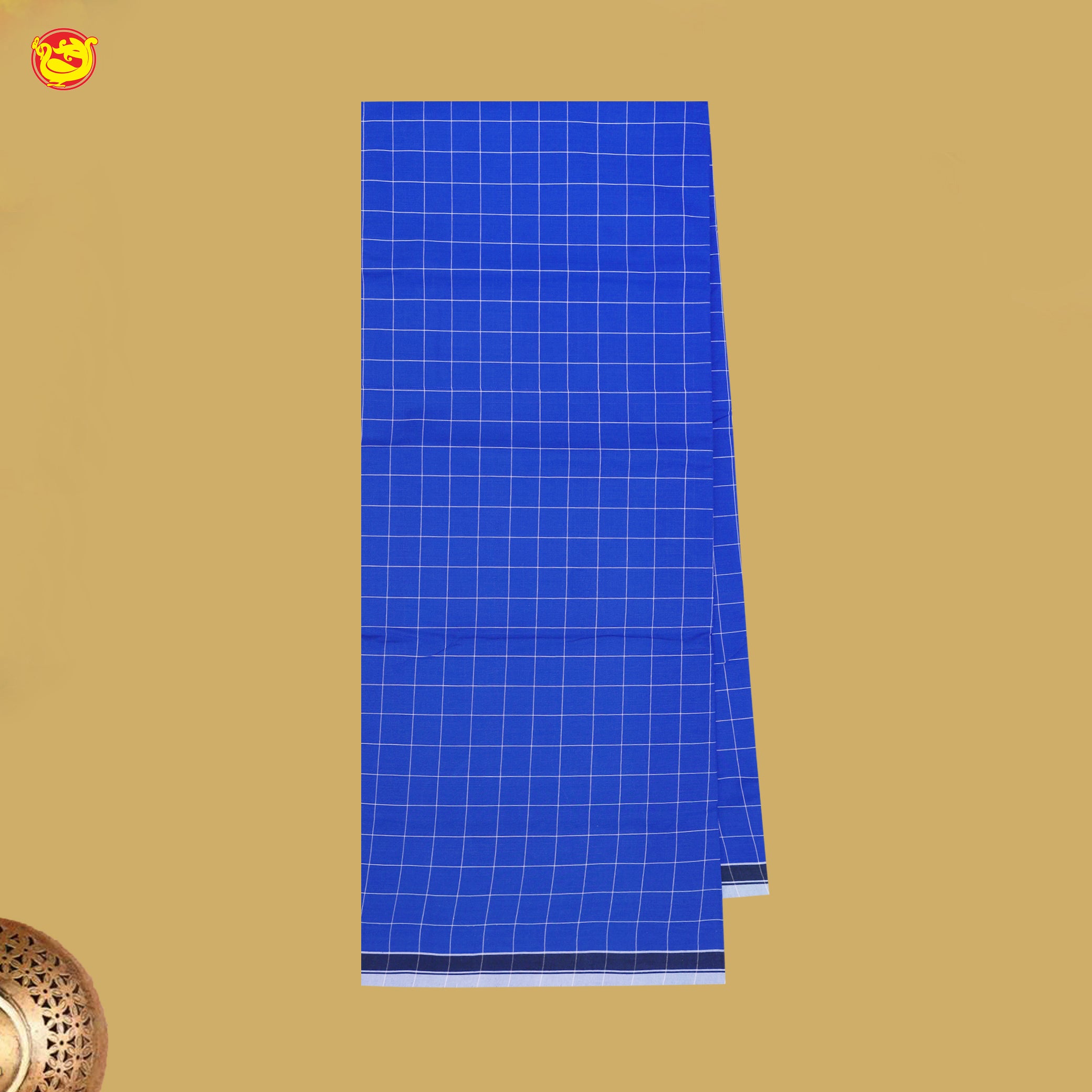 Men’s Checked Cotton Stitched Lungi