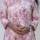 Vennila- Pink With multicolor due to the vibrant paisley pattern Ladies Branded Umbrella Top Readymade