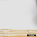 Onam Kerala Elegant semi tissue printed Traditional Fancy Border  Tissue Saree (Matching Plain Blouse Included)