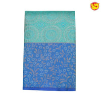 Sea green with blue kanjivaram wedding silk saree - Thenianantham