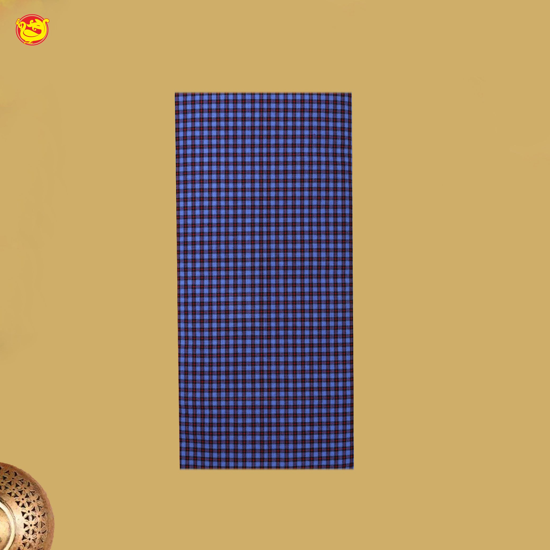Men’s Checked Cotton Stitched Lungi