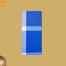 Men’s Blue Checked  Cotton Stitched Lungi