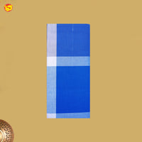 Men’s Blue Checked  Cotton Stitched Lungi