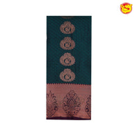 Bottle Green Traditional Soft Silk Saree - Thenianantham