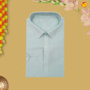 Ramar Green Tissue Readymade Shirts And Dhoti Sets for Men