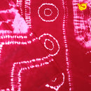 Reddish Pink with White Pure Mul Mul Cotton Saree with Blouse