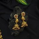 Annam Antique necklace with jhumkas - Thenianantham