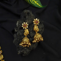 Annam Antique necklace with jhumkas - Thenianantham