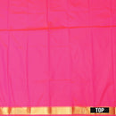 Pink Golden: The intricate border at the bottom is described as Golden or Gold Zari Art Pattu Pavadai Material