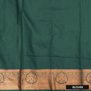 Maroon with Green Art Silk Saree