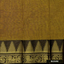 Double Shade Mustard Yellow with Black Pure Chettinad Cotton Saree