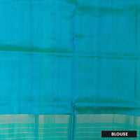Deep Pink with Blue Soft Silk Saree