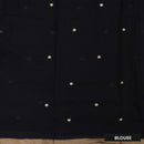 Black ColourTraditional Narayanpet Cotton Saree with  Border
