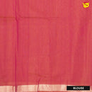 Pink with Double shade Orange Pure Silk Cotton Saree - Thenianantham