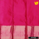 Parrot Green with Pink Pure Kanchipuram Silk Saree