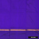 Yellow  With  Blue Premium Quality Kalyani Cotton Saree