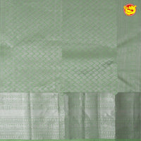 Pista Green With Silver Zari Soft Silk Saree - Thenianantham