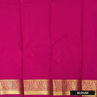 green and pink Art Silk Saree