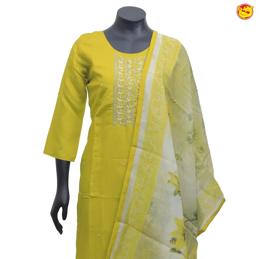 Yellow Ladies Branded Readymade Chudi Set