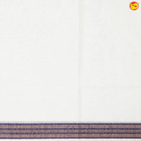 Southloom Exclusive Onam Kasavu Saree With Maroon Border Pattern (Matching Plain Blouse Included)