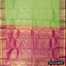 green and pink Art Silk Saree