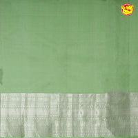 Pista Green With Silver Zari Soft Silk Saree - Thenianantham