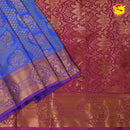 Blue With Magenta Semi Silk Saree - Thenianantham