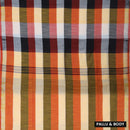 Multicolor Checked Linen Cotton Saree