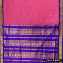 Pink With Blue Premium Quality Kalyani Cotton Saree