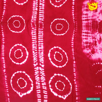 Reddish Pink with White Pure Mul Mul Cotton Saree with Blouse