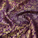 PURPLE  colour pure Kanchipuram silk saree