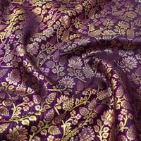 PURPLE  colour pure Kanchipuram silk saree