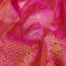 Pink with Gold Zeri Subalaya Wedding Silk Saree