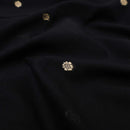 Black ColourTraditional Narayanpet Cotton Saree with  Border
