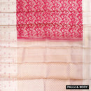 Red with off White  Kanchipuram Wedding silk saree